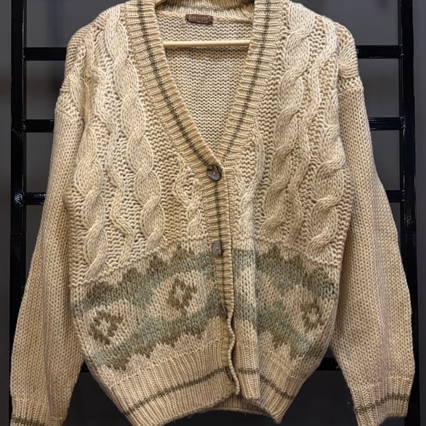 (90) 페미나떼 빈티지 공용 스웨터 니트 가디건 5.9