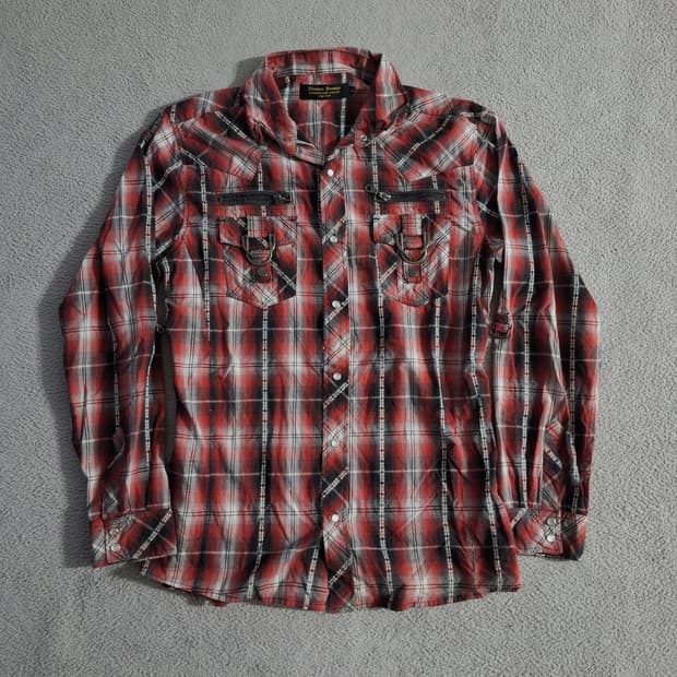 Punk res check shirt