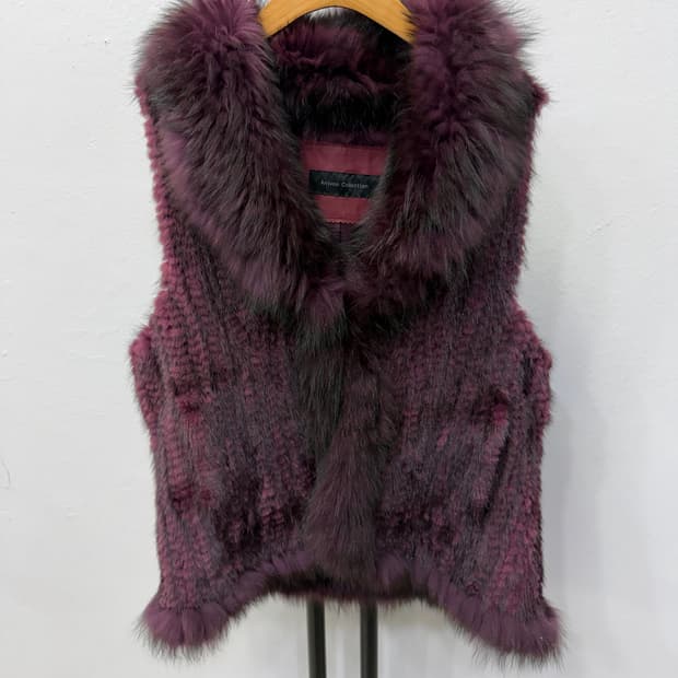 정품) Anivee Collection 밍크 퍼 베스트 L