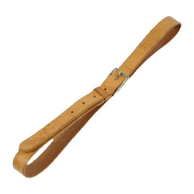 빈티지 에이징 리얼 레더 브라운 통가죽 벨트