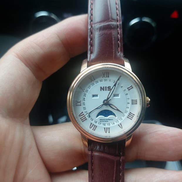 NIS 가죽 시계 문페이즈 제품
