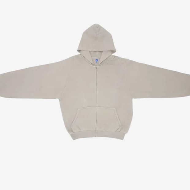 YEEZY YZY ZIP-UP HOODIE TAUPE(GREY) XL