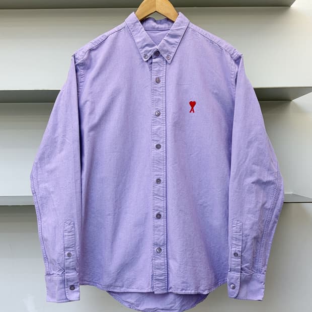 아미 22FW 하트 로고 옥스포드 셔츠