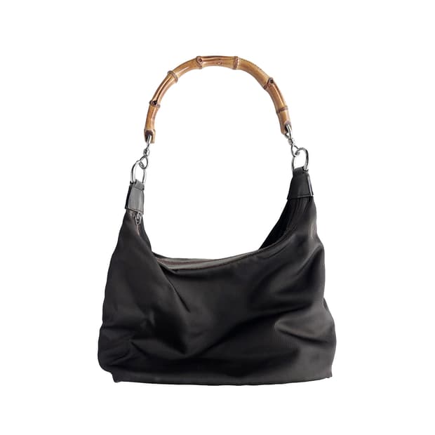 GUCCI nylon bamboo bag