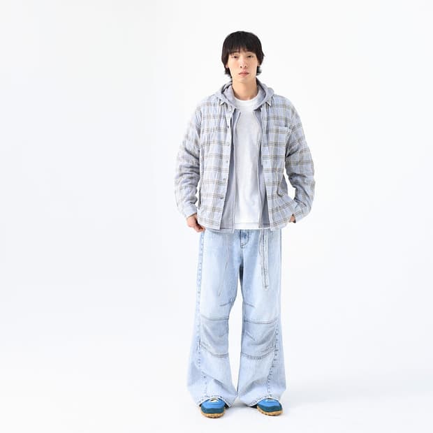 999휴머니티 이지 체크 셔츠 v15