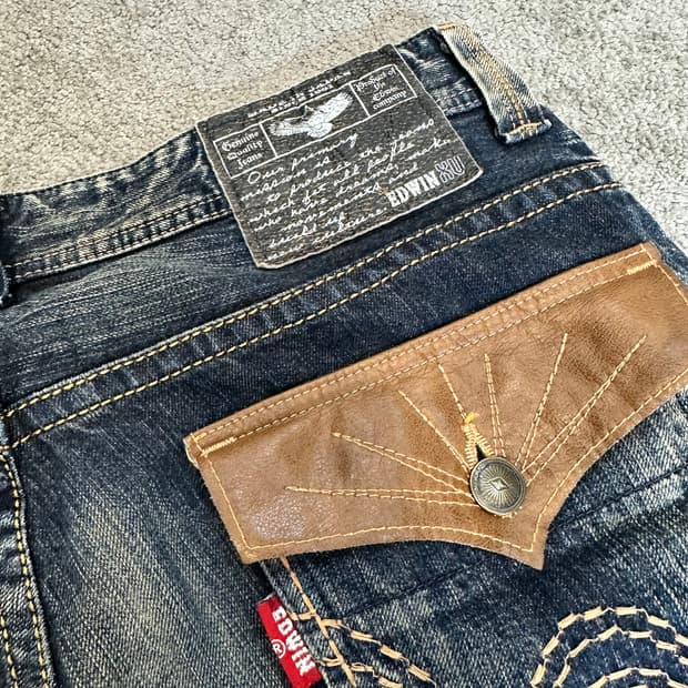 에드윈 XV 웨스턴 플레어 부츠컷 데님(36)
