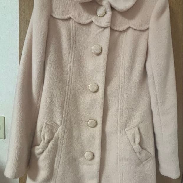 리즈리사 연핑크 딸기 코트