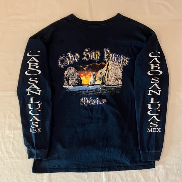 카보 산 루카스 빈티지 프린팅 롱슬리브 긴팔티