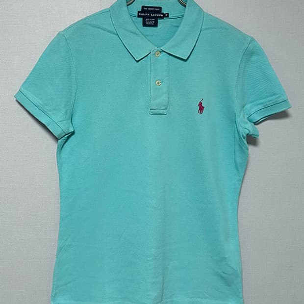 POLO 폴로 랄프로렌 여자 스키니 카라넥 반팔티 캐주얼 XS 85 44