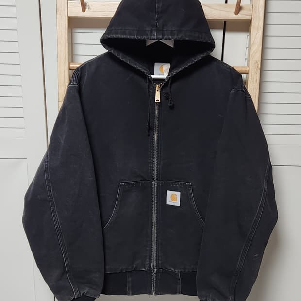 칼하트 JR105 블랙 엑티브 후드 자켓