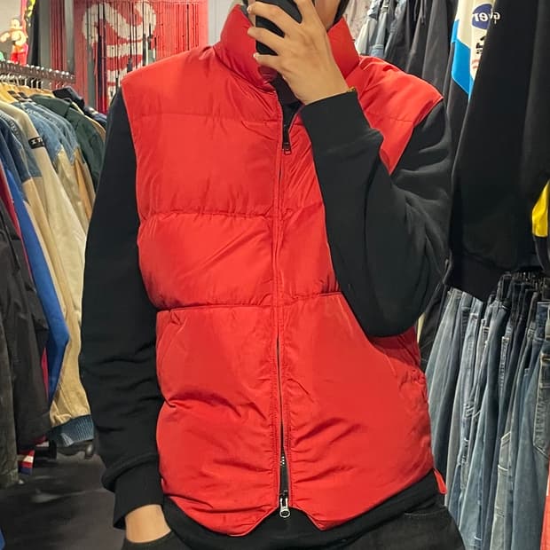 [IM]  데님 앤 서플라이 랄프 로렌 레드 조끼 패딩