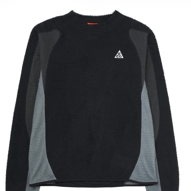 나이키 ACG 울프 라이컨 크루넥 블랙 앤트러사이트 - 아시아