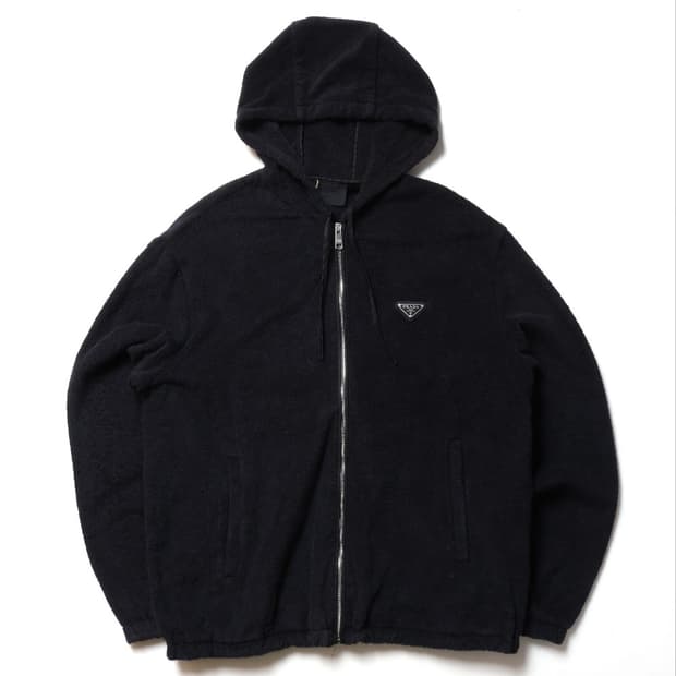 프라다 Prada Terry Cloth Hoody Jacket 


