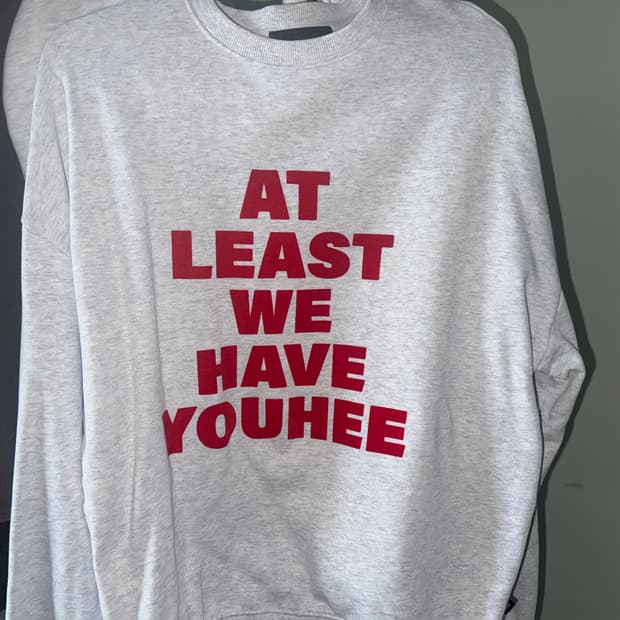 유희 맨투맨 멜란지 그레이