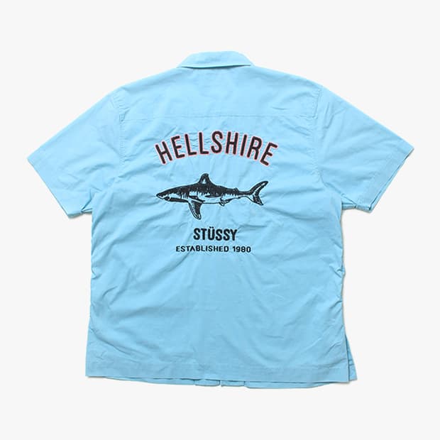 STUSSY "Blue Half Shirts"