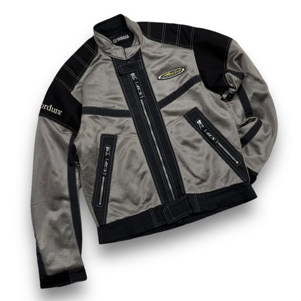 야마하 90s 프로텍터 하이넥 메쉬 바이커 빈티지 자켓