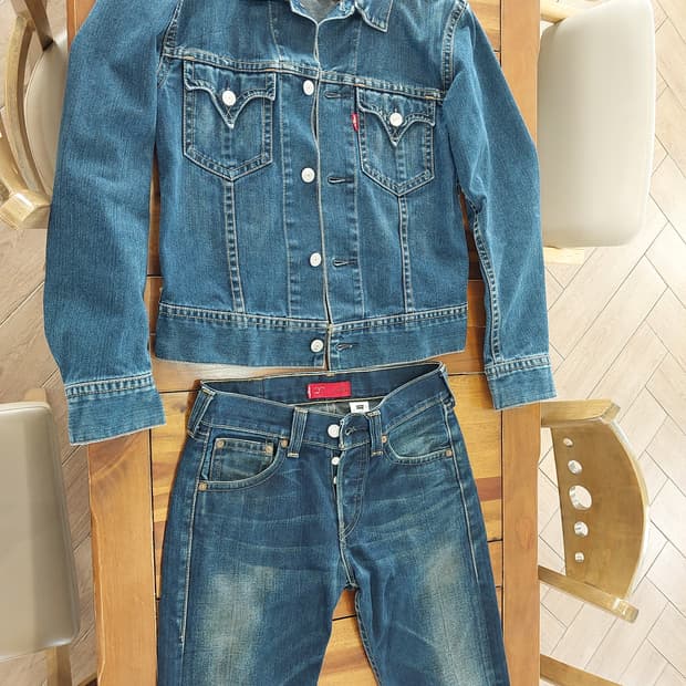리바이스 타입원 아이코닉 데님자켓 팬츠 셋업 일괄판매 