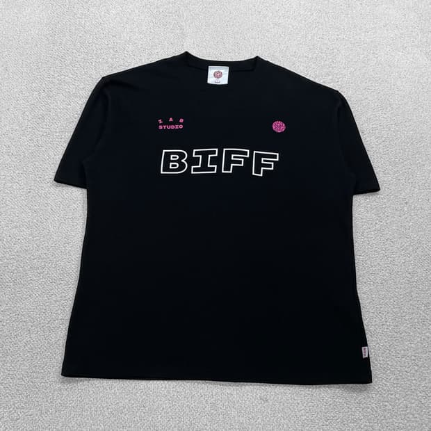 아이앱스튜디오 부산국제영화제 BIFF 반팔티 블랙 (한정판)