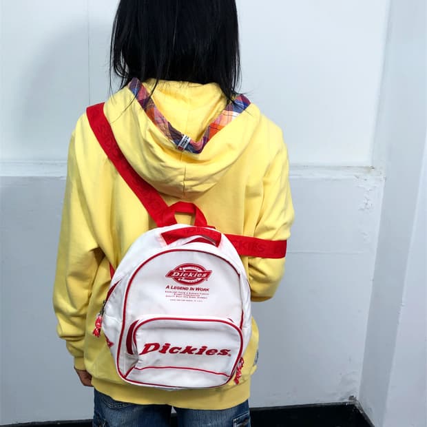Dickies 디키즈 화이트 레드 미니 백팩