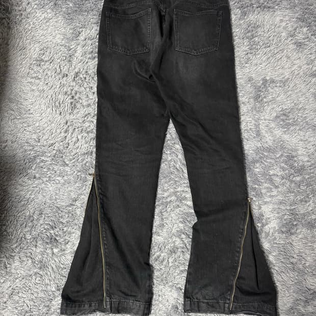 릭오웬스st 사이드지퍼 부츠컷 팬츠