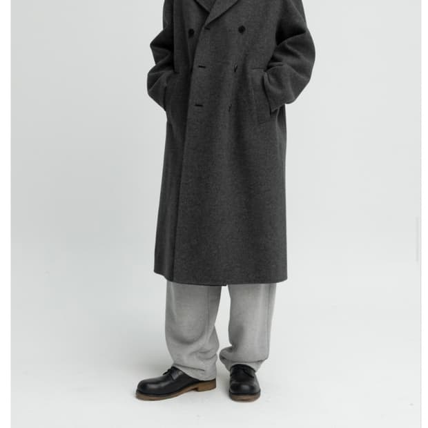 인사일런스 핸드메이드 더블 코트 S