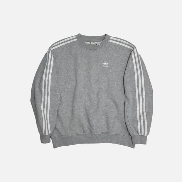 아디다스 3S 삼선 오버사이즈 맨투맨