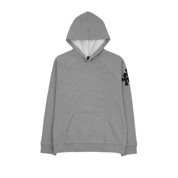 [L] 크롬하츠 레더패치 페이퍼잼 후드 그레이