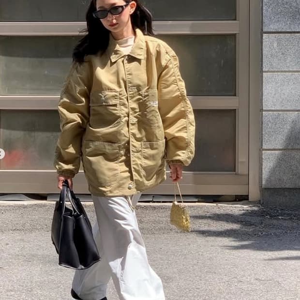 슈프림 나일론 초어 자켓 탄 Supreme 피버자켓
