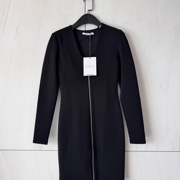 새상품 ALEXANDER WANG 알렉산더왕 블랙 지퍼 원피스(44,55