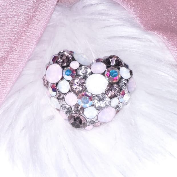 Vintage heart ring 스와 큐빅 반지 13호