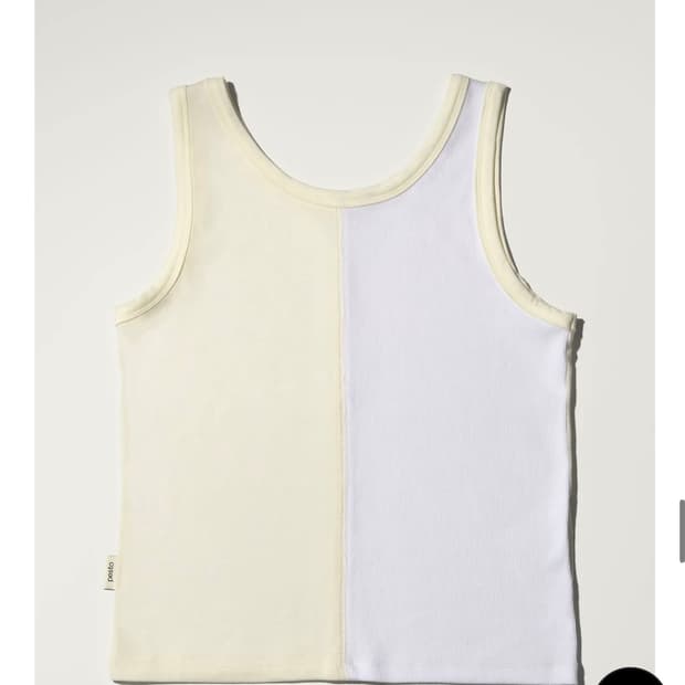페스토 HALF AND HALF SLEEVELESS TOP DOVE
