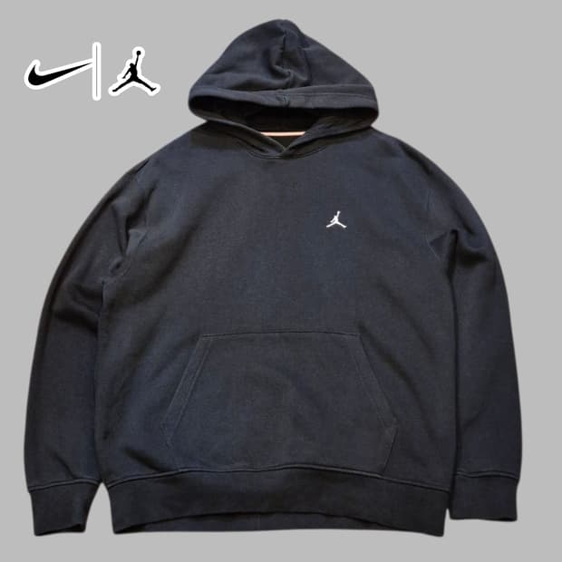 XL 나이키 조던 블랙 후드 