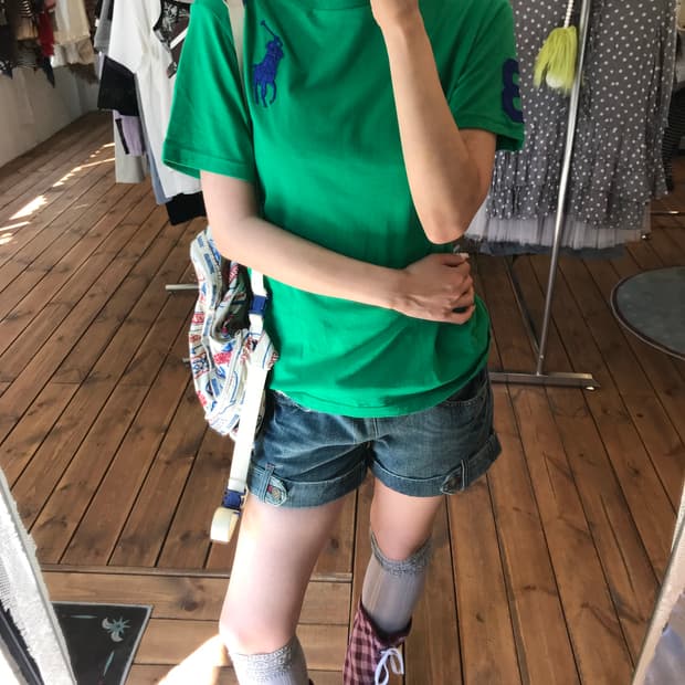 폴로 그린 빅포니 반팔 티셔츠