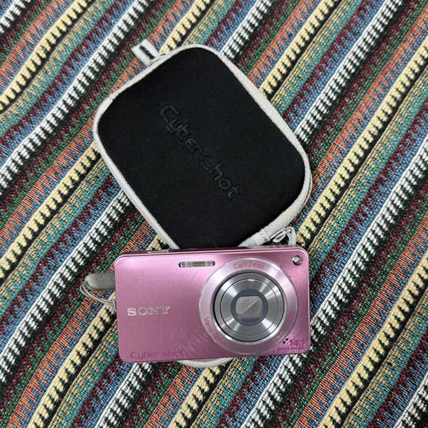작례O) 소니 사이버샷 DSC-w350 핑크