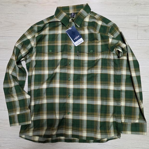 몽벨 남성 체크 셔츠 FOREST GREEN 105