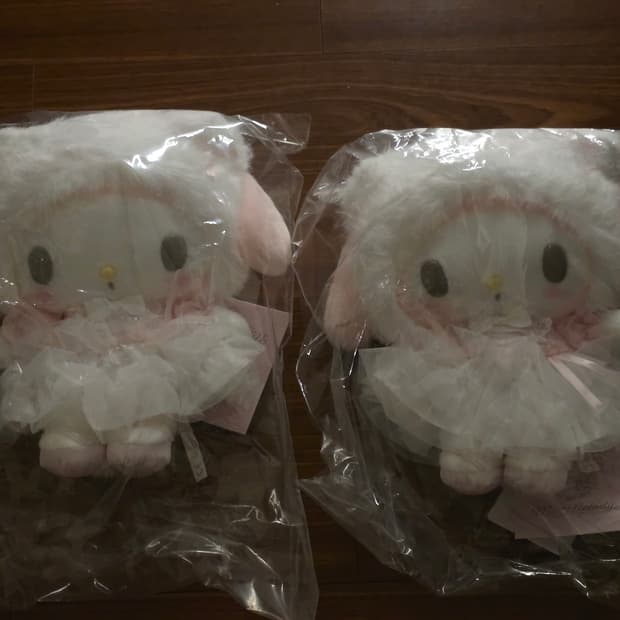 산리오 발레리나 시로네코 마이멜로디 봉제인형 누이