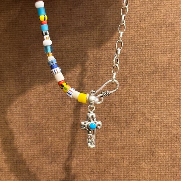 MUSTA Glass Beads 925 Sterling Silver Br