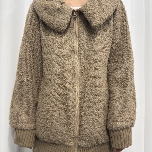 soft brown fleece jacket
