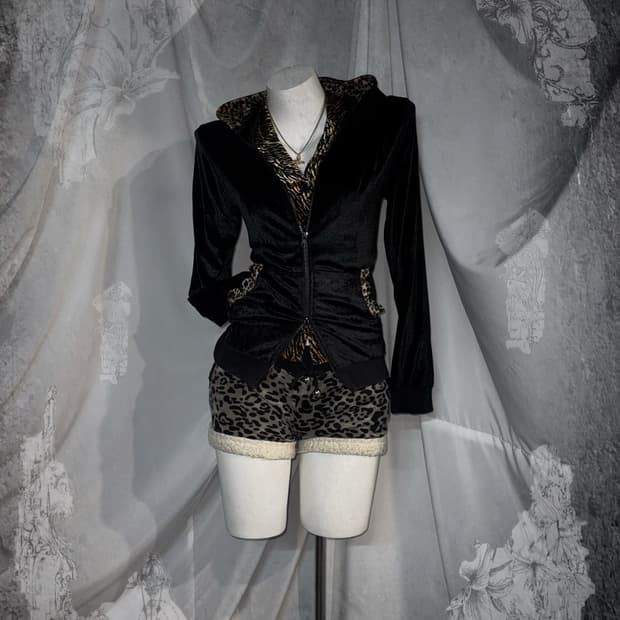 레오파드 시부야 갸루 코디세트