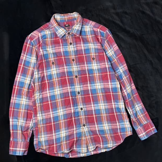 일본빈티지 유니클로 체크셔츠
