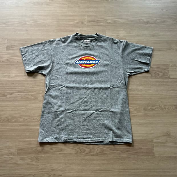 [L] 90s 빈티지 데프톤즈 디키즈 로고 밴드 티셔츠