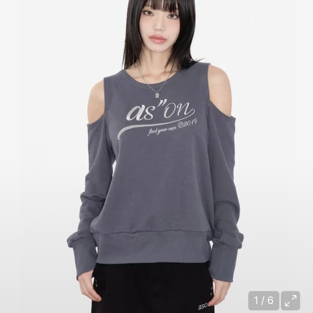 에즈온 as''on  KATE HOLE SWEATSHIRT 