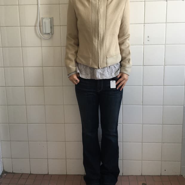 Knitted high neck jacket