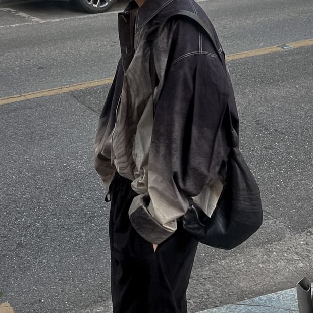 르메르 21FW 마블 프린팅 셔츠 