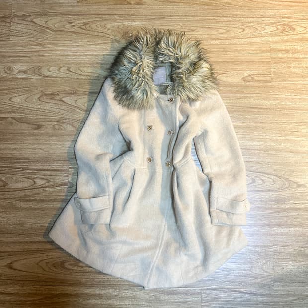 빈티지 라떼 퍼 코트 히메갸루 로걀 히메카지 오네갸루 헤이세이 공겜여주