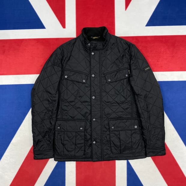 바버 인터내셔널 퀼팅자켓 M 