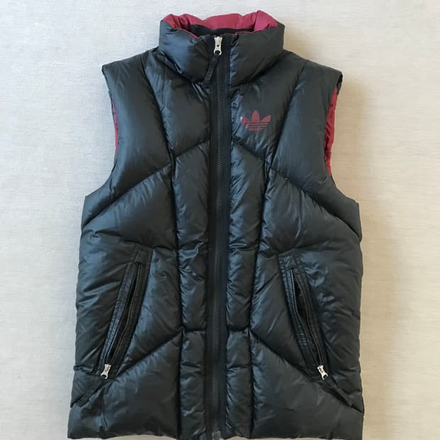 아디다스 오리털 조끼 패딩