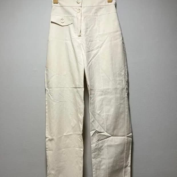 아이보리 여름 팬츠