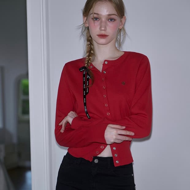 아일렛 라운드 가디건