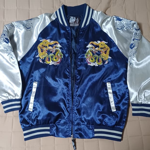 재패니즈 빈티지 스카쟌 쌍룡